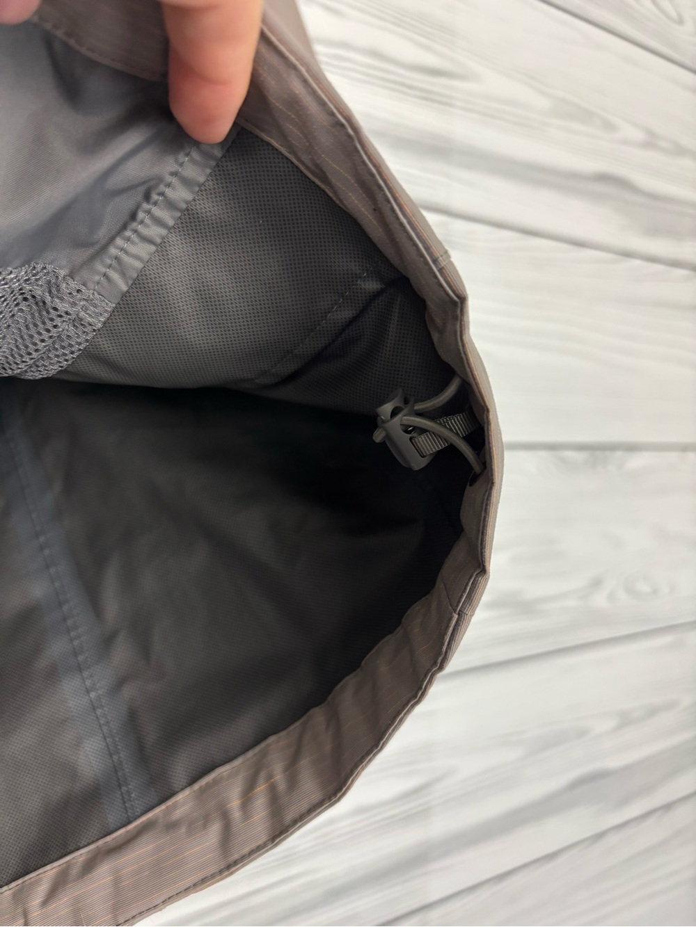 The North Face tan/gray stripe DryVent rain jacket size small - Picture 6 of 15